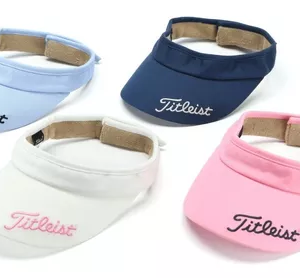 Visera Titleist Blanca con Rosa Dama