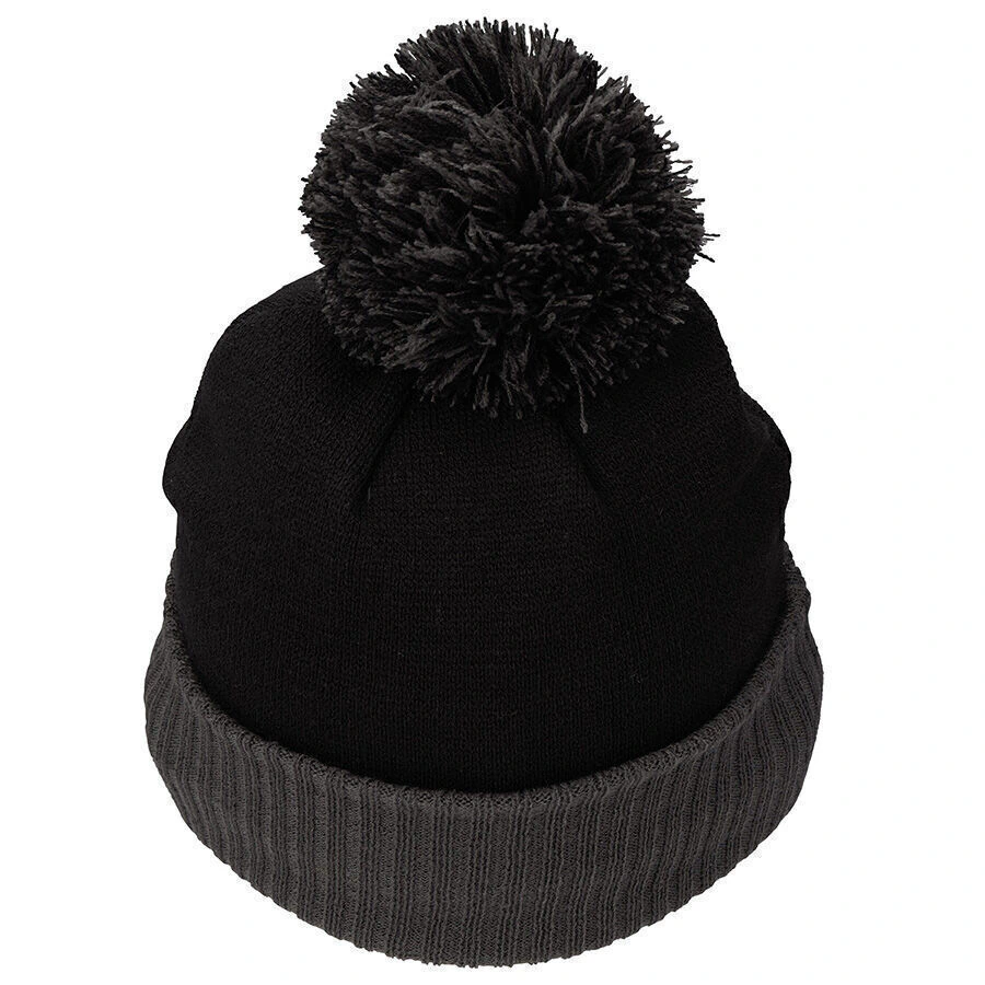 Gorro Taylormade Bobble Beanie Negro con Gris - Imagen 2