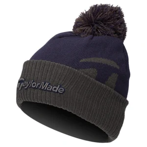 Gorro Taylormade Bobble Beanie Azul con Gris